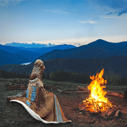 Native American Hooded Blanket