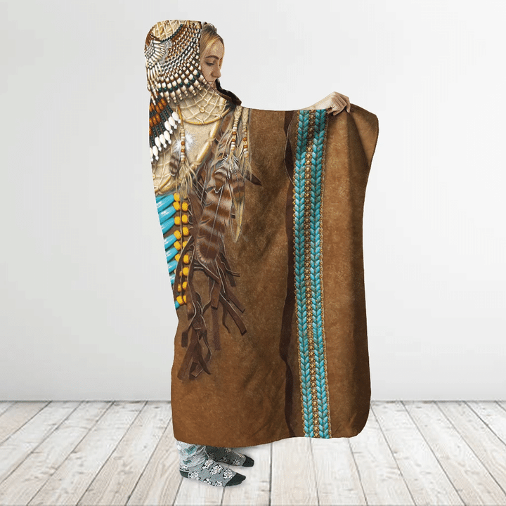 Native American Hooded Blanket