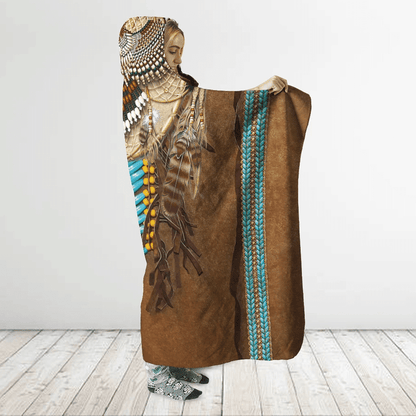 Native American Hooded Blanket