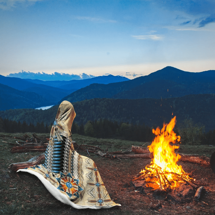 Native American Hooded Blanket