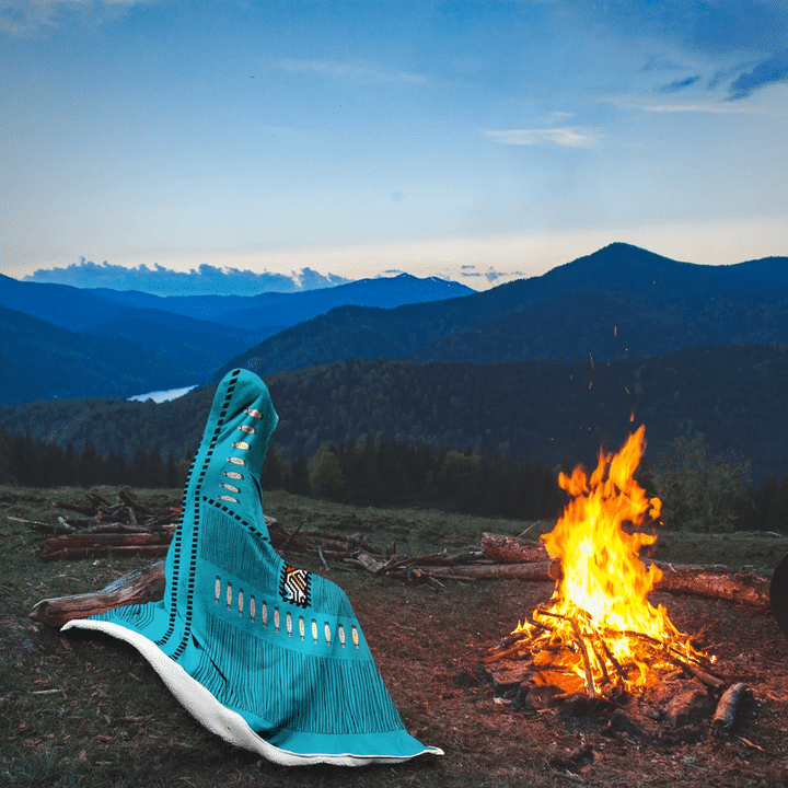 Native American Hooded Blanket