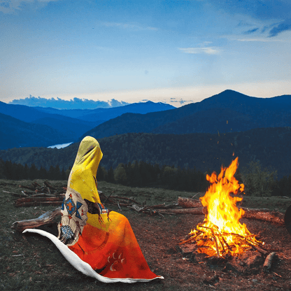 Native American Hooded Blanket