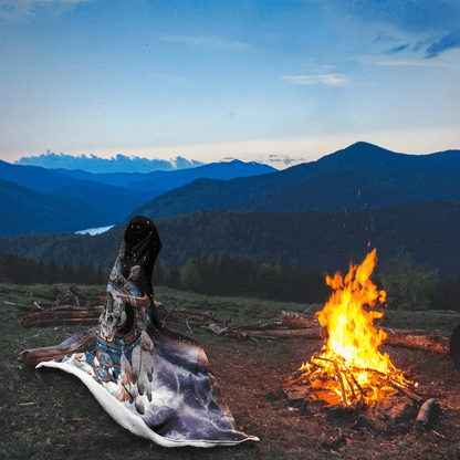 Native American Hooded Blanket