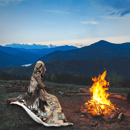 Native American Hooded Blanket