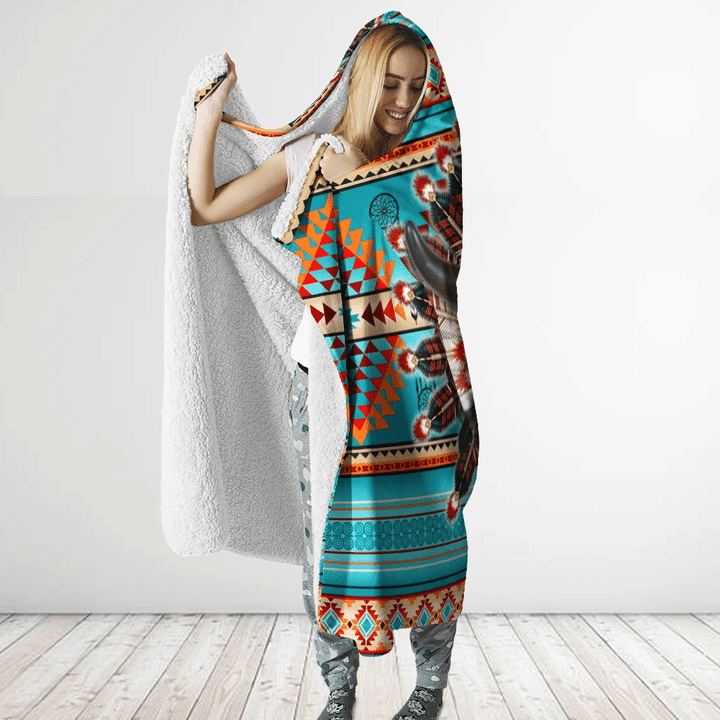 Native American Hooded Blanket