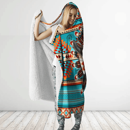 Native American Hooded Blanket