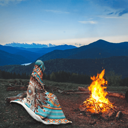 Native American Hooded Blanket