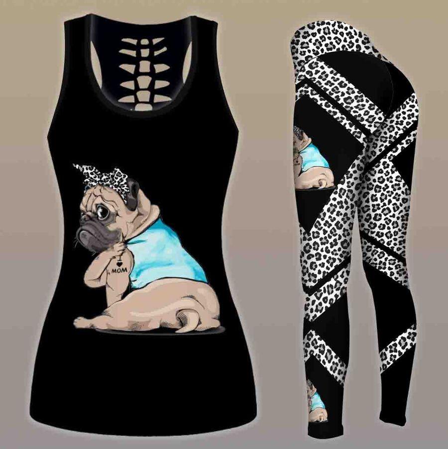 Pug Dog Combo Tank + Legging TA033006-Apparel-TA-S-S-Vibe Cosy™