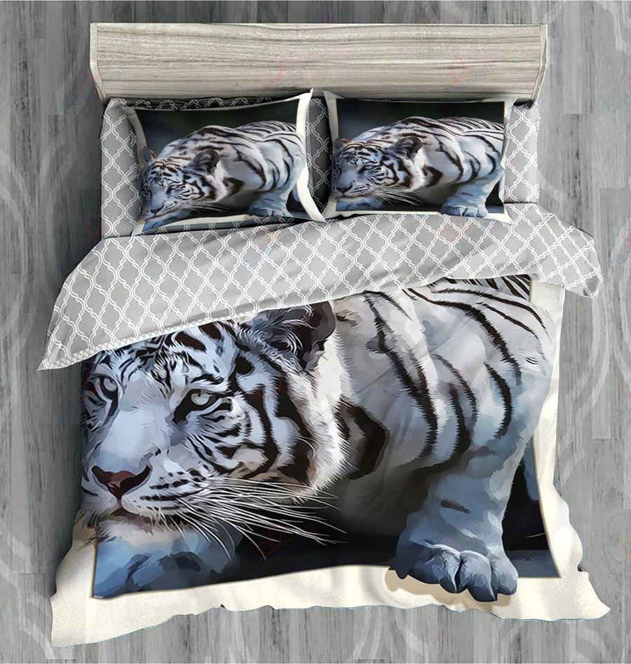 White Tiger Power Bedding Set SU200601-Quilt-SUN-King-Vibe Cosy™