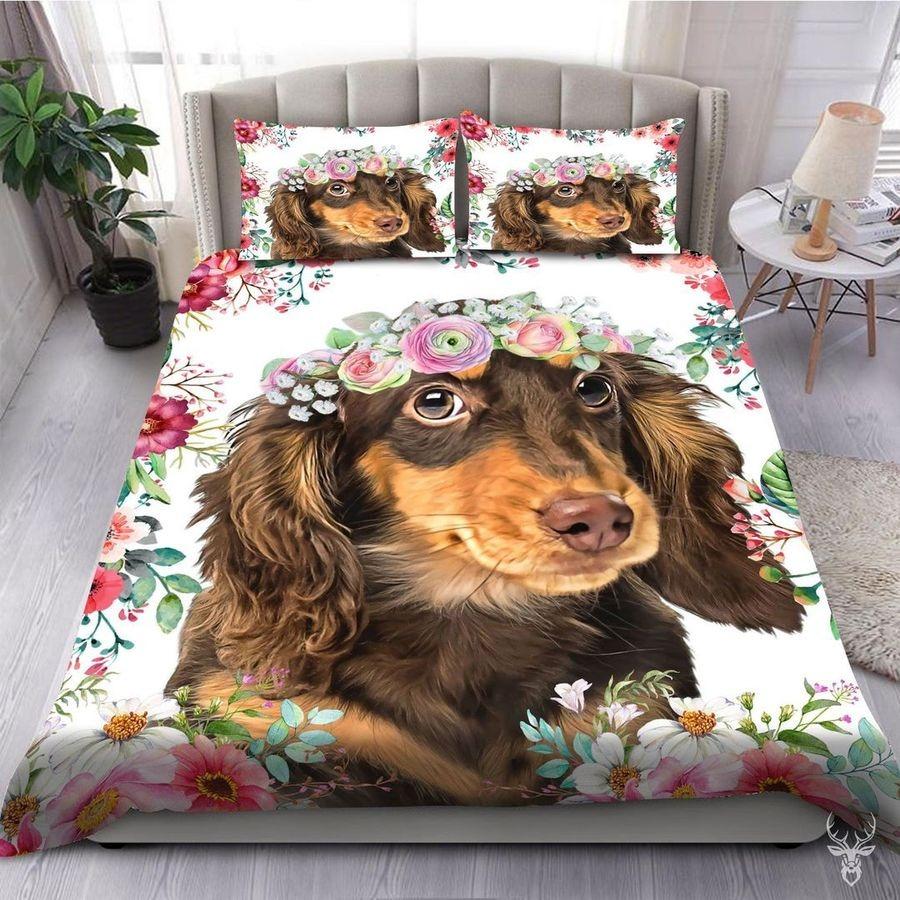 Love Dachshund Bedding Set TA0711204-Quilt-TA-Twin-Vibe Cosy™