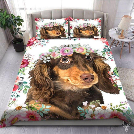 Love Dachshund Bedding Set TA0711204-Quilt-TA-Twin-Vibe Cosy™