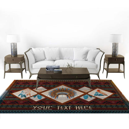 Native American 3D All Over Printed Rug
