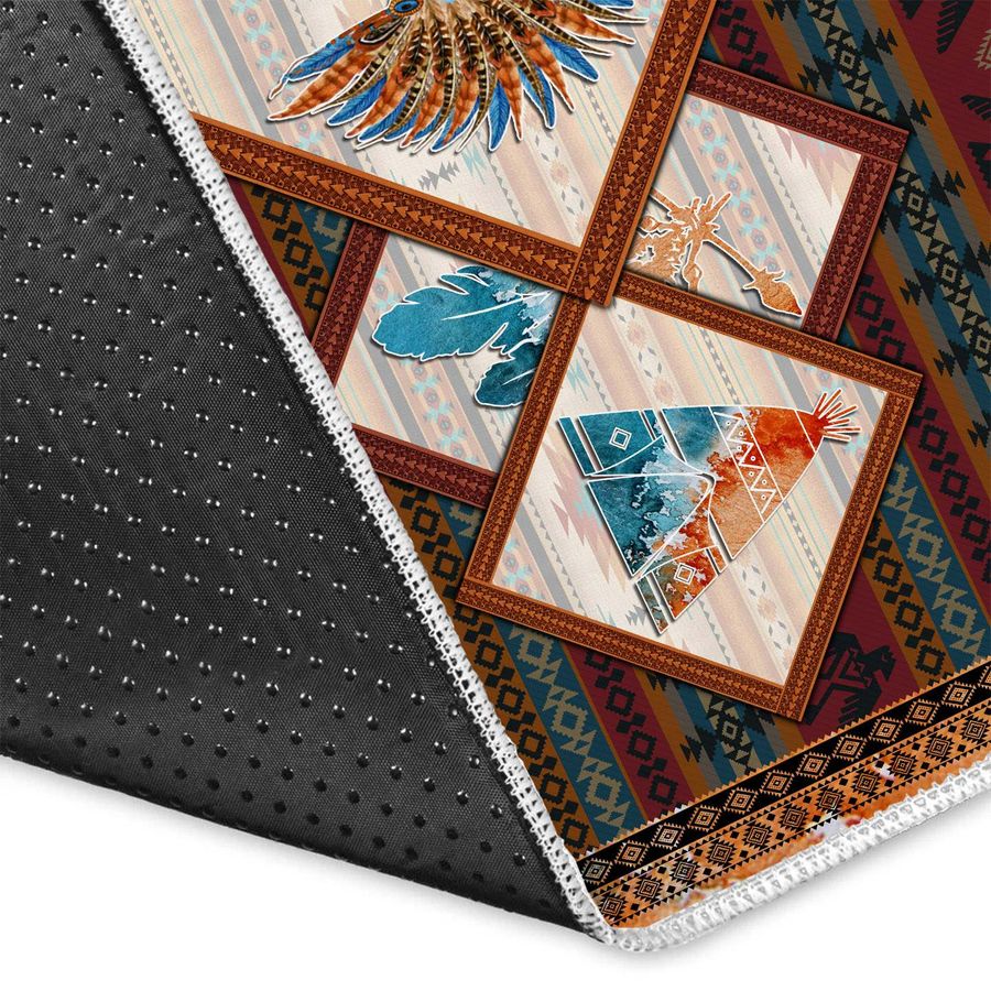 Native American 3D All Over Printed Rug