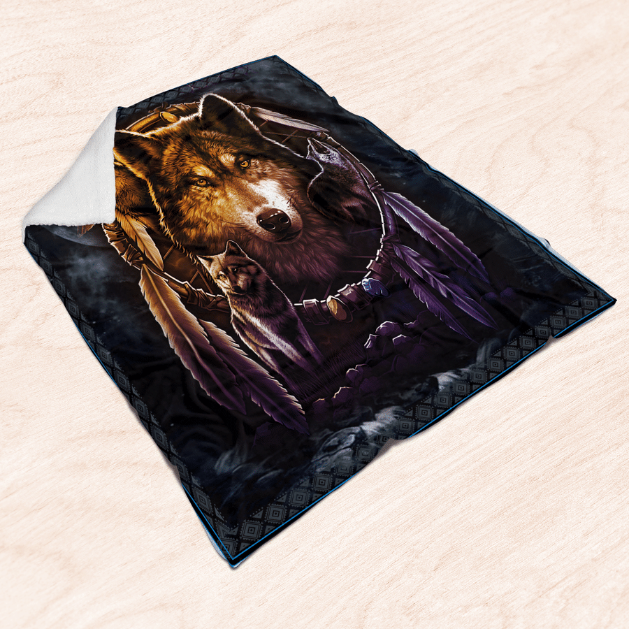 Native American 3D All Over Printed Blanket