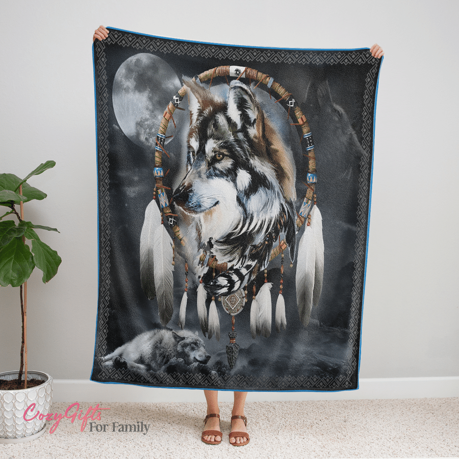 Native American 3D All Over Printed Blanket