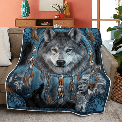 Native American 3D All Over Printed Blanket