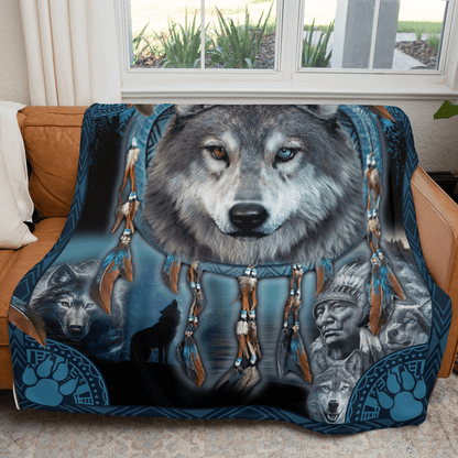 Native American 3D All Over Printed Blanket