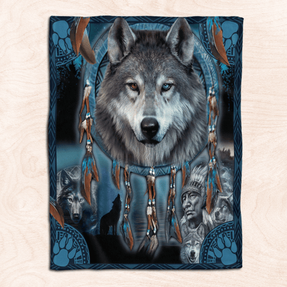 Native American 3D All Over Printed Blanket