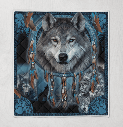 Native American 3D All Over Printed Quilt