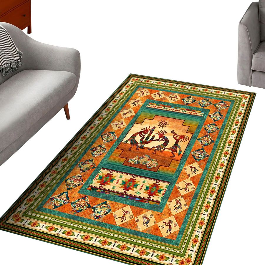 Native American 3D All Over Printed Rug