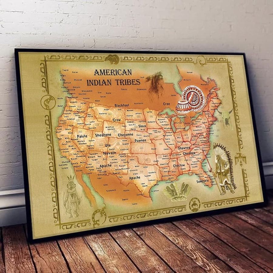 Native American 3D Printed Horizontal Poster