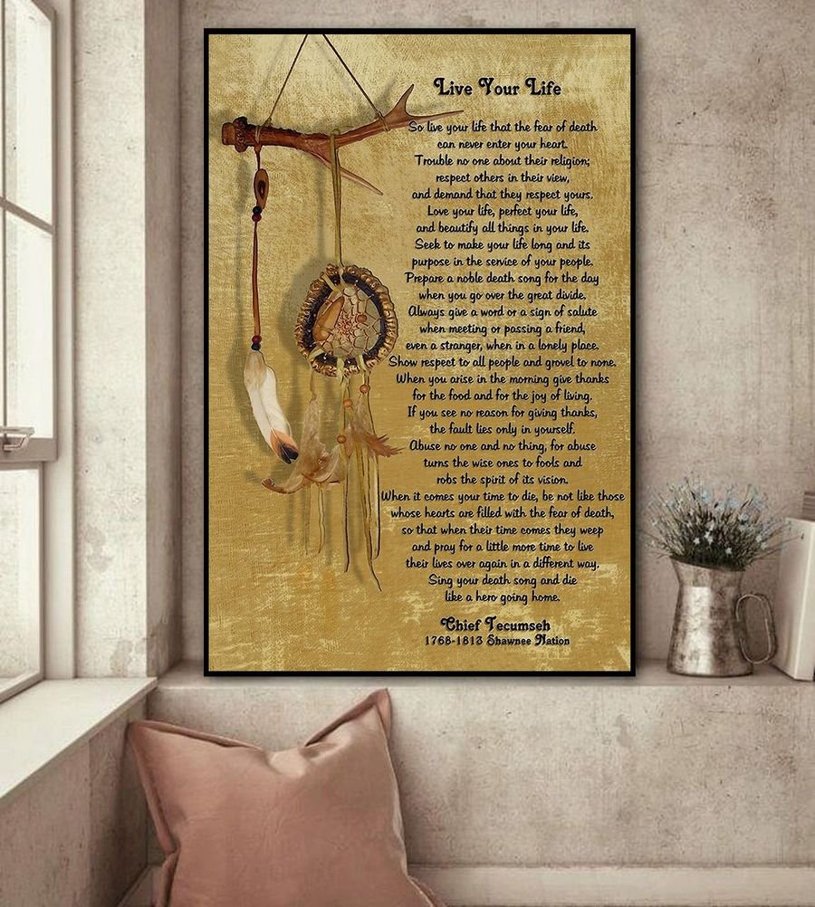 Native American 3D Printed Vertical Poster