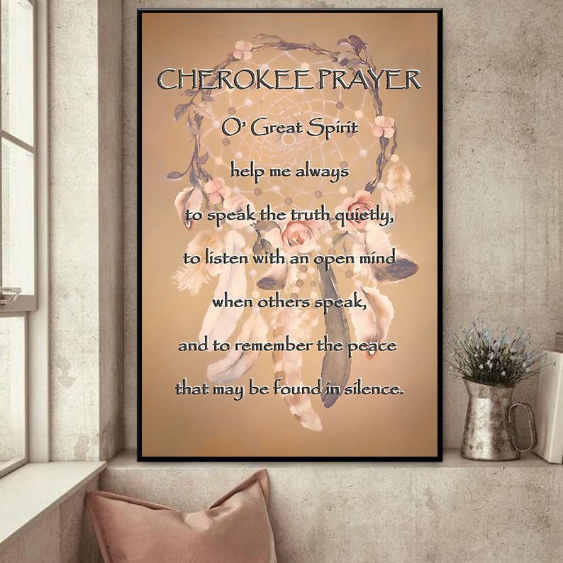 Native American 3D Printed Vertical Poster