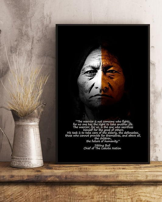 Native American 3D Printed Vertical Poster