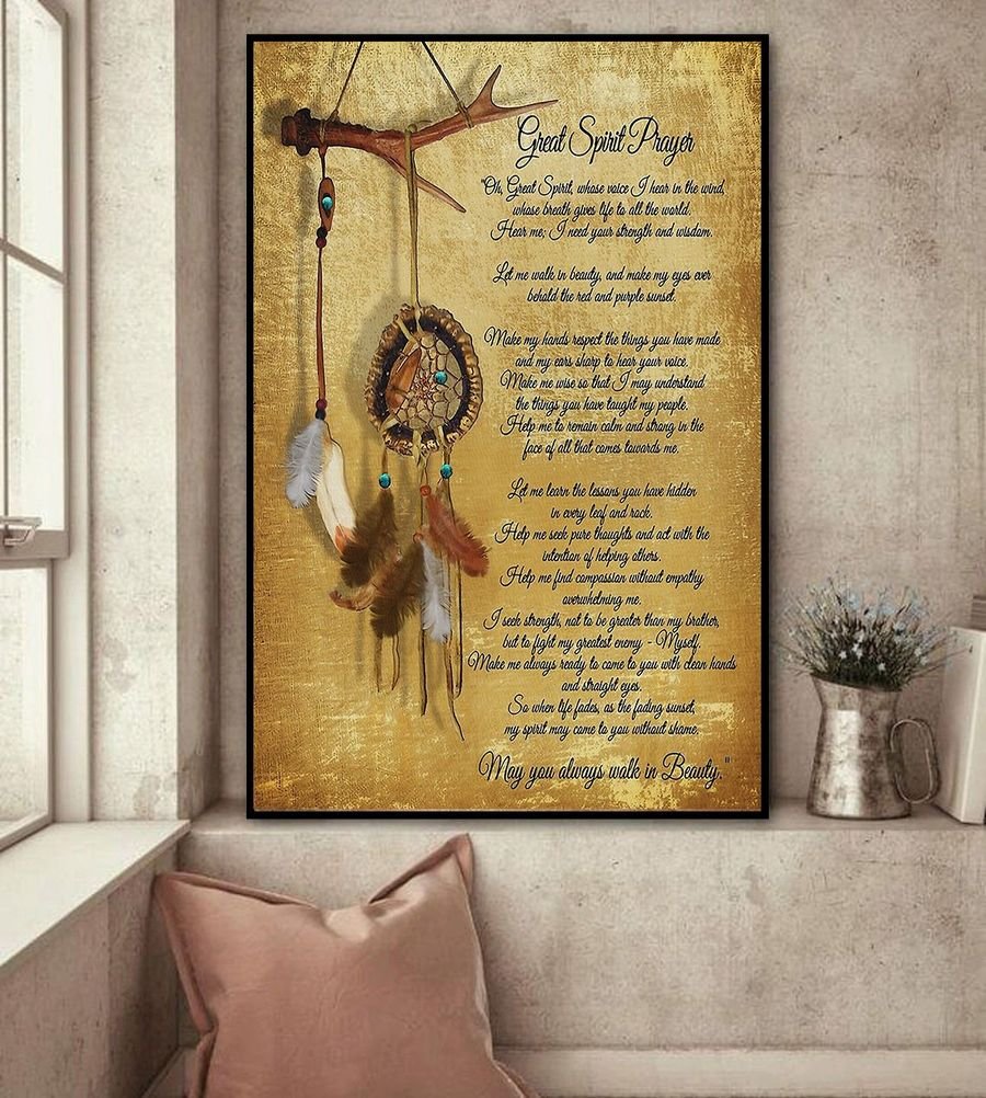 Native American 3D Printed Vertical Poster