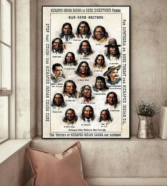 Native American 3D Printed Vertical Poster