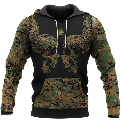 Viking Skull Hoodie For Men And Women