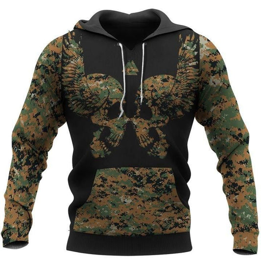Viking Skull Hoodie For Men And Women