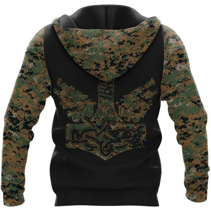 Viking Skull Hoodie For Men And Women