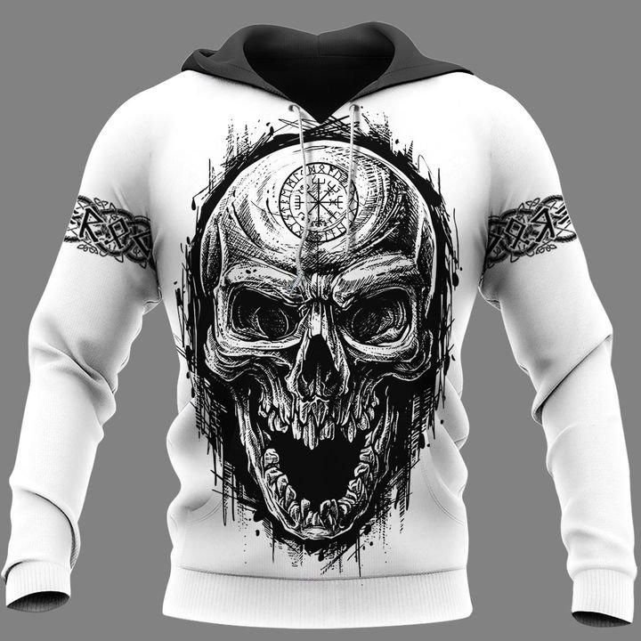Viking Skull Hoodie For Men And Women