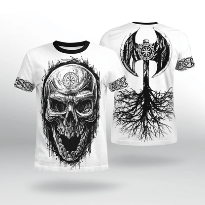 Viking Skull Hoodie For Men And Women