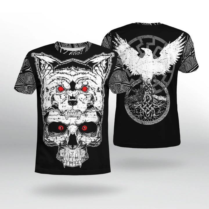 Viking Skull Hoodie For Men And Women