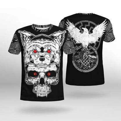 Viking Skull Hoodie For Men And Women