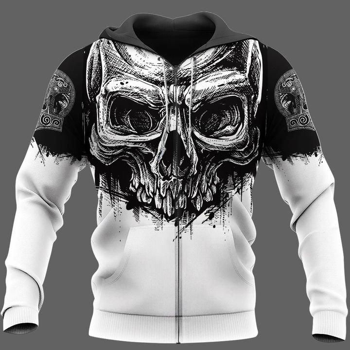 Viking Skull Hoodie For Men And Women