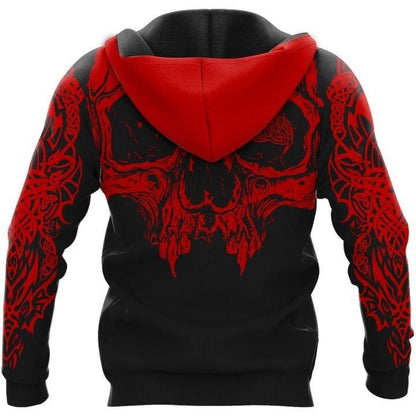 Viking Skull Hoodie For Men And Women