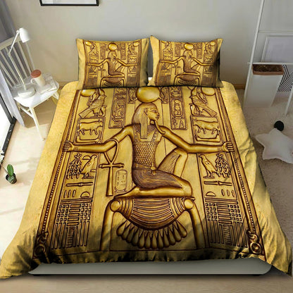 Ancient Egypt Bedding Set-Quilt-HP Arts-Twin-Vibe Cosy™