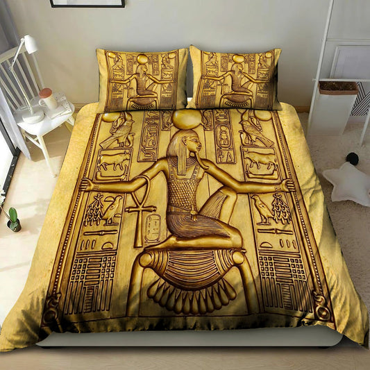 Ancient Egypt Bedding Set-Quilt-HP Arts-Twin-Vibe Cosy™