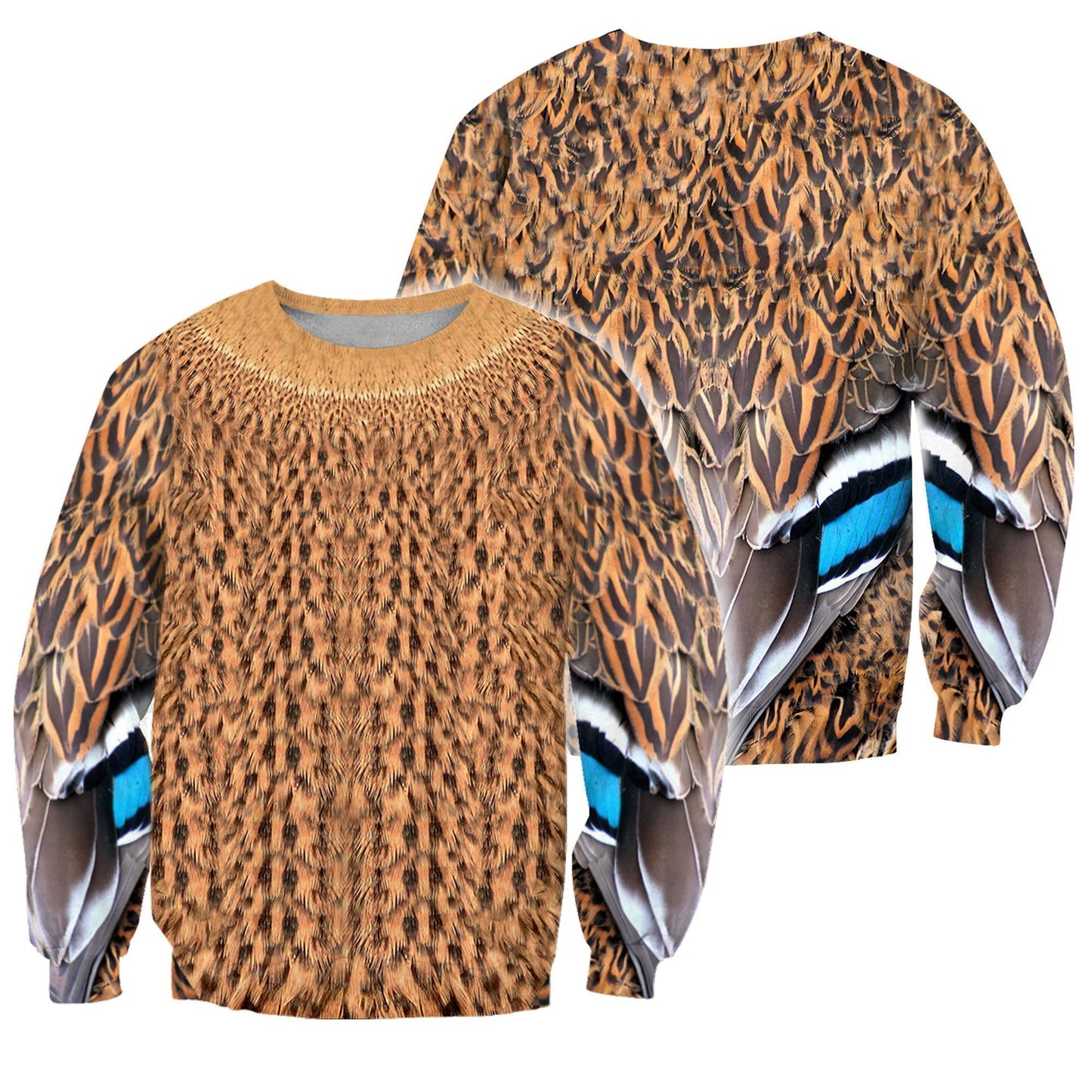 Female Mallard Duck Cover 3D All Over Printed Shirts-Apparel-HP Arts-Sweatshirt-S-Vibe Cosy™