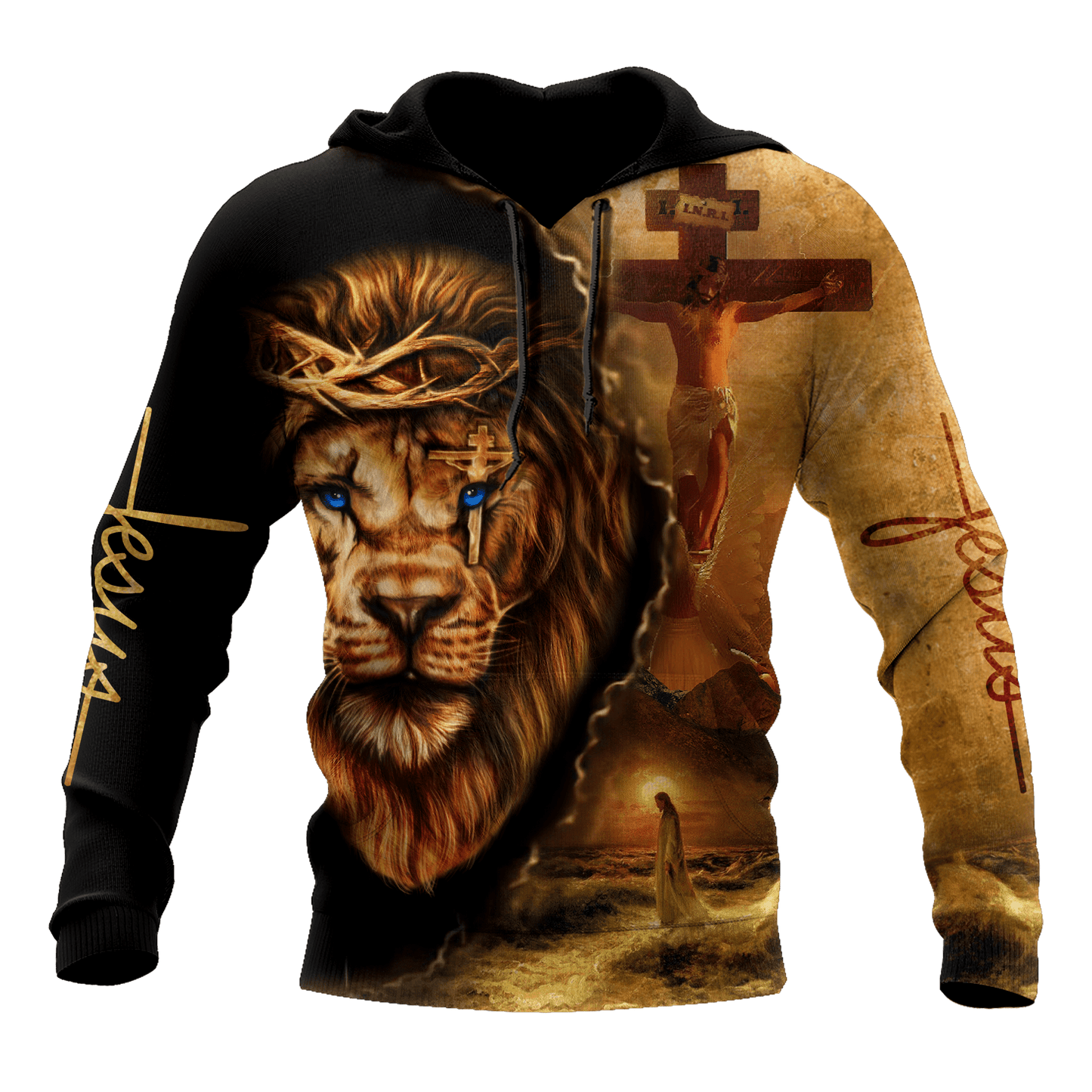 Jesus and Lion 3D All Over Printed Unisex Shirts