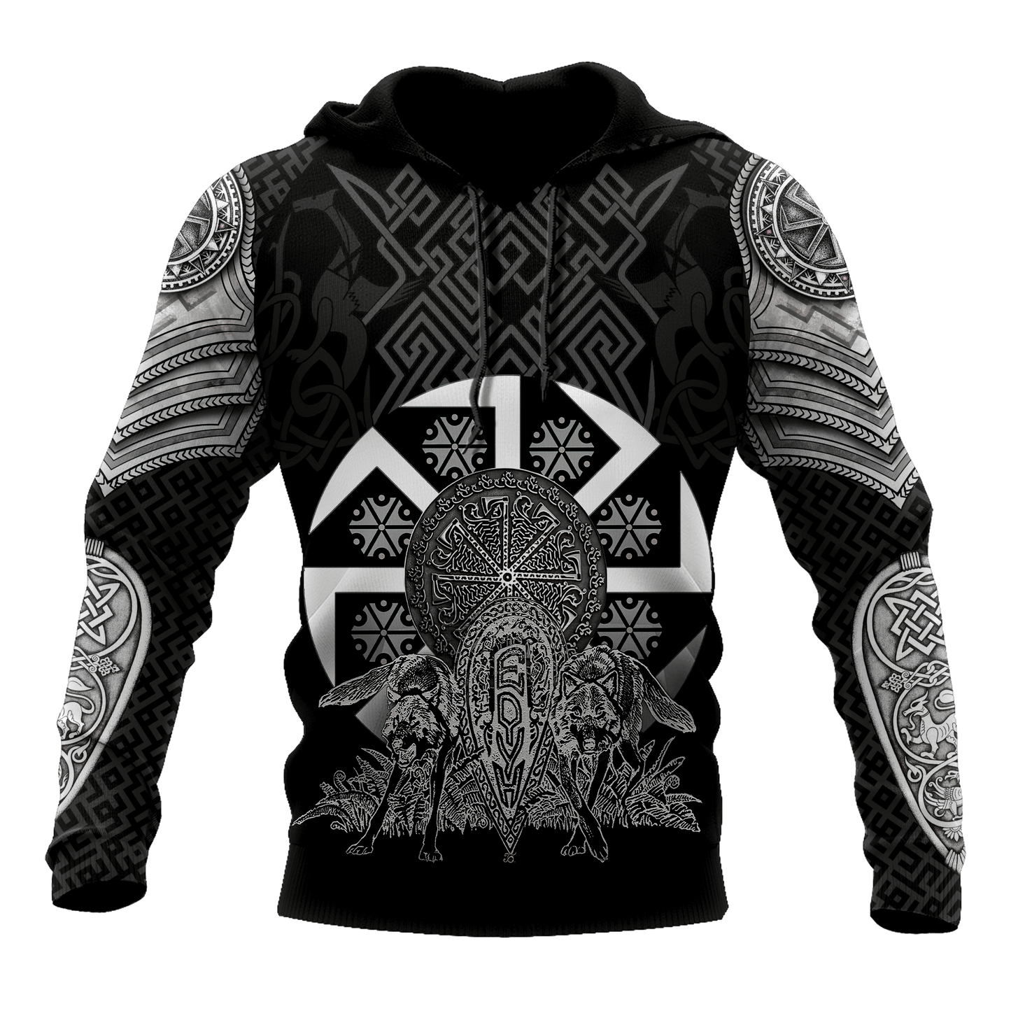 Tribal Wolf Tattoo Slavic Unisex Shirts AM102082ST