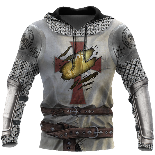 Knight Templar 3D All Over Printed Shirts For Men and Women-Apparel-HP Arts-Hoodie-S-Vibe Cosy™