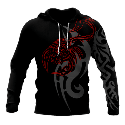 Scorpio Tattoo 3D All Over Printed Shirt for Men and Women
