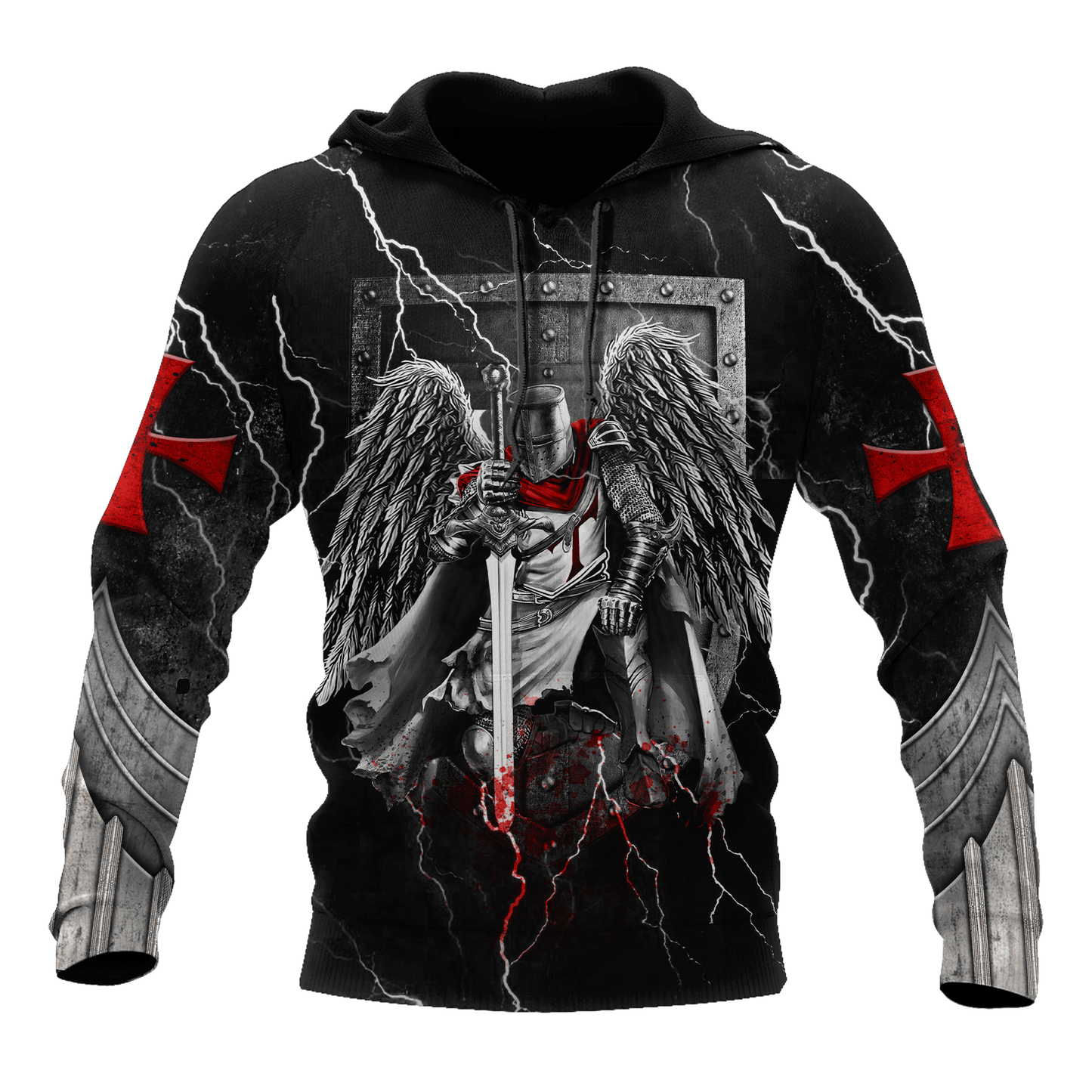 Knight templar 3D all over printed for men and women