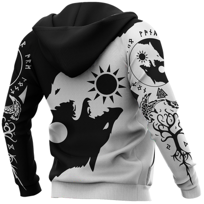 Skoll and Hati 3D All Over Printes Shirts - Amaze Style™-Apparel