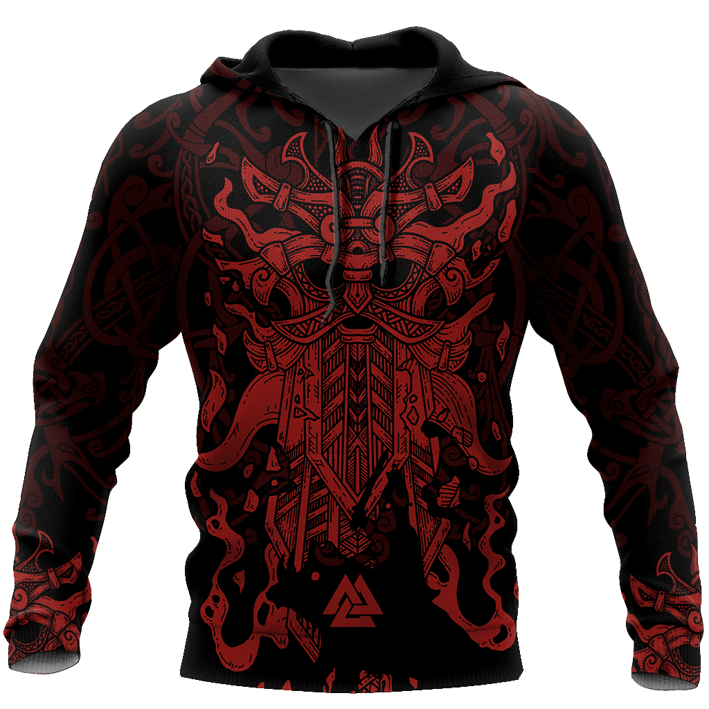 Viking Odin Style 2-Apparel-HP Arts-Hoodie-S-Vibe Cosy™