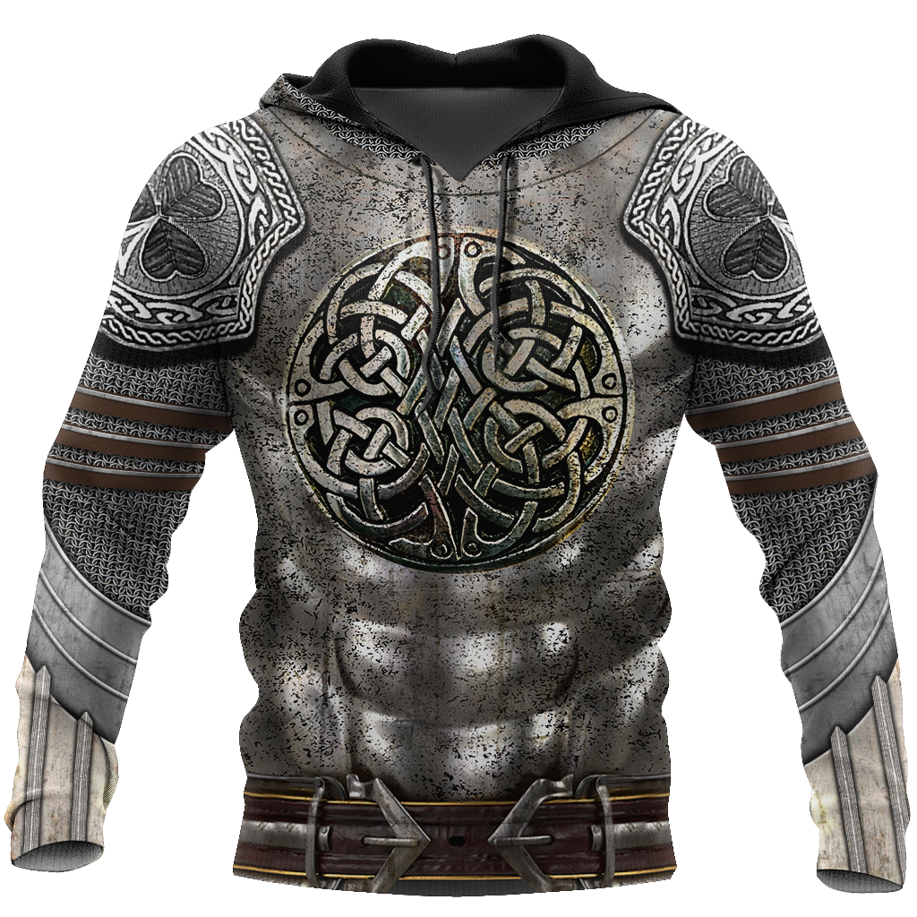 Irish Armor Warrior Knight Chainmail 3D All Over Printed Shirts For Men and Women AM250205-Apparel-TT-Hoodie-S-Vibe Cosy™